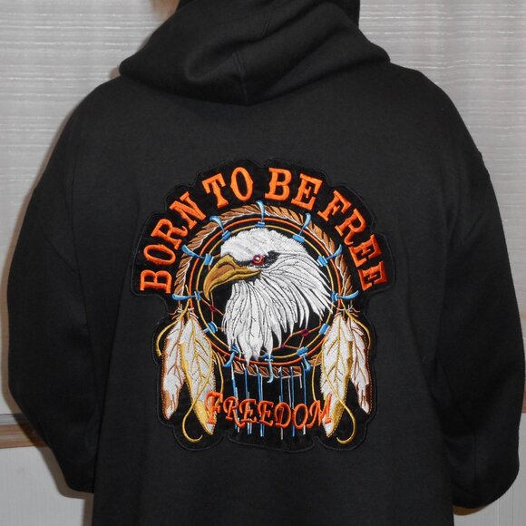 New Large Iron-On Patch – BORN TO BE FREE - Picture 3 of 3